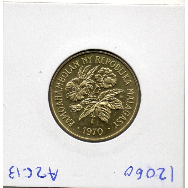 Madagascar Essai 20 francs 1970 FDC, KM.E10 FAO