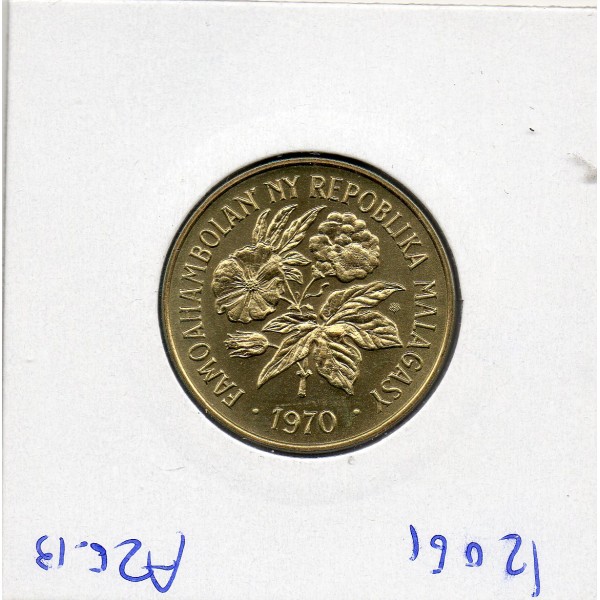 Madagascar Essai 20 francs 1970 FDC, KM.E10 FAO