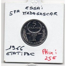 Madagascar Essai 5 francs 1966 FDC, KM.E8-20 Poinsettia