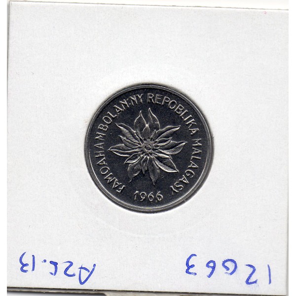 Madagascar Essai 5 francs 1966 FDC, KM.E8-20 Poinsettia