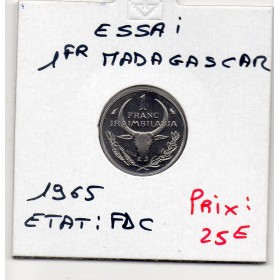 Madagascar Essai 1 franc 1965 FDC, KM.E6 Poinsettia