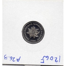 Madagascar Essai 1 franc 1965 FDC, KM.E6 Poinsettia