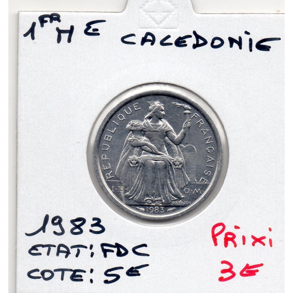 Nouvelle Calédonie 1 Franc 1983 FDC, Lec.46
