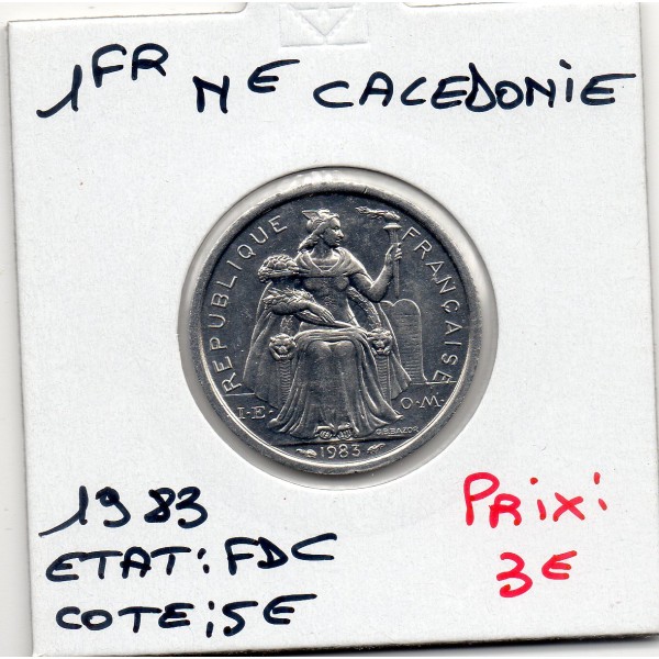 Nouvelle Calédonie 1 Franc 1983 FDC, Lec.46