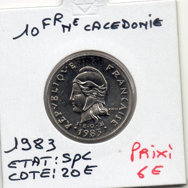 Nouvelle Calédonie 10 Francs 1983 Spl, Lec.94