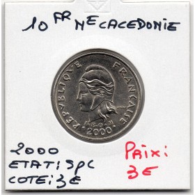 Nouvelle Calédonie 10 Francs 2000 Spl, Lec.99e