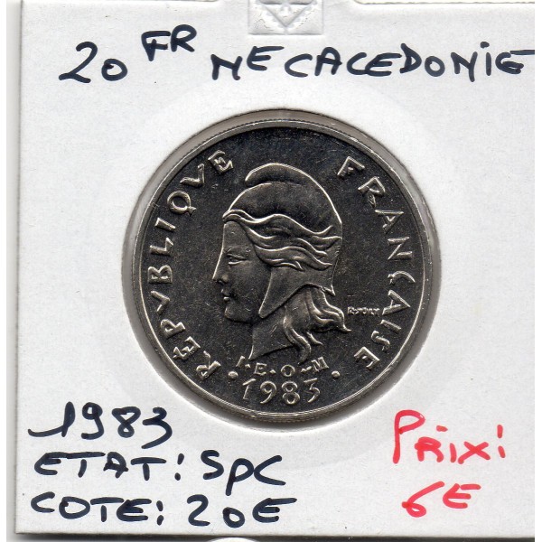 Nouvelle Calédonie 20 Francs 1983 Spl, Lec.111