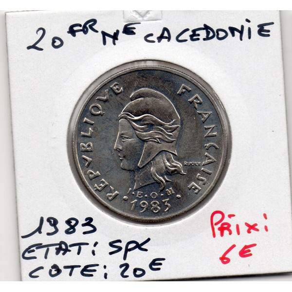 Nouvelle Calédonie 20 Francs 1983 Spl, Lec.111