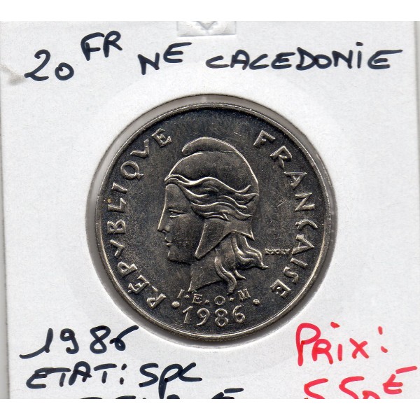 Nouvelle Calédonie 20 Francs 1986 Spl, Lec.112