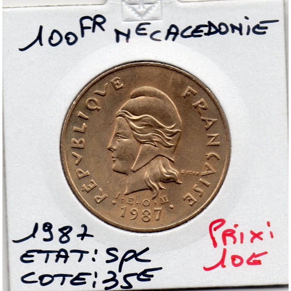 Nouvelle Calédonie 100 Francs 1987 Spl, Lec.135