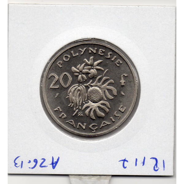 Polynésie Française essai 20 Francs 1967 Spl, Lec.88 union