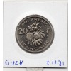 Polynésie Française essai 20 Francs 1967 Spl, Lec.88 union