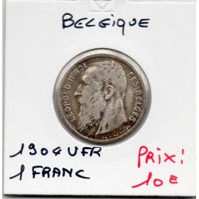 Belgique 1 Franc 1904 avec point en Français TTB, KM.56