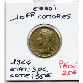 Comores essai 10 francs 1964 Spl, Lec.38