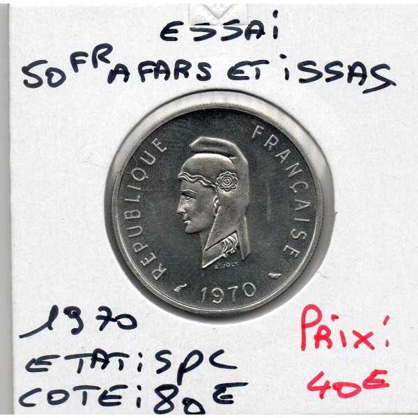 Afars et Issas essai 50 Francs 1970 Spl, Lec.67 République
