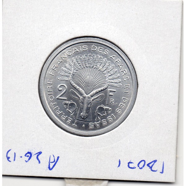 Afars et Issas essai 2 Francs 1968 Spl, Lec.54 République