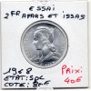 Afars et Issas essai 2 Francs 1968 Spl, Lec.54 République