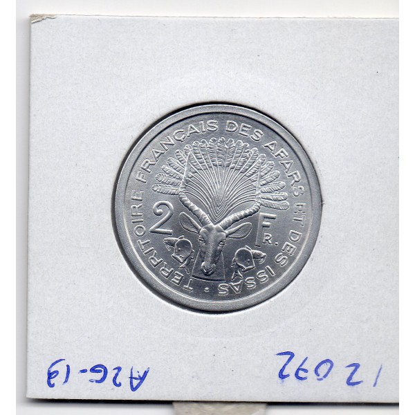 Afars et Issas essai 2 Francs 1968 Spl, Lec.54 République