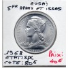 Afars et Issas essai 5 Francs 1968 Spl, Lec.57 République