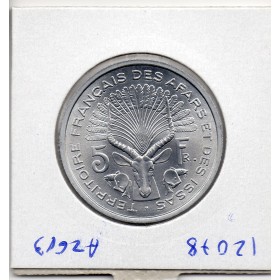 Afars et Issas essai 5 Francs 1968 Spl, Lec.57 République