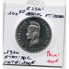 Afars et Issas essai 100 Francs 1970 Spl, Lec.70 République