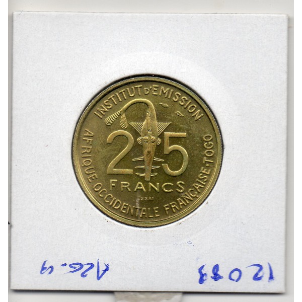 AOF et Togo essai 25 Francs 1957 Spl, Lec.21