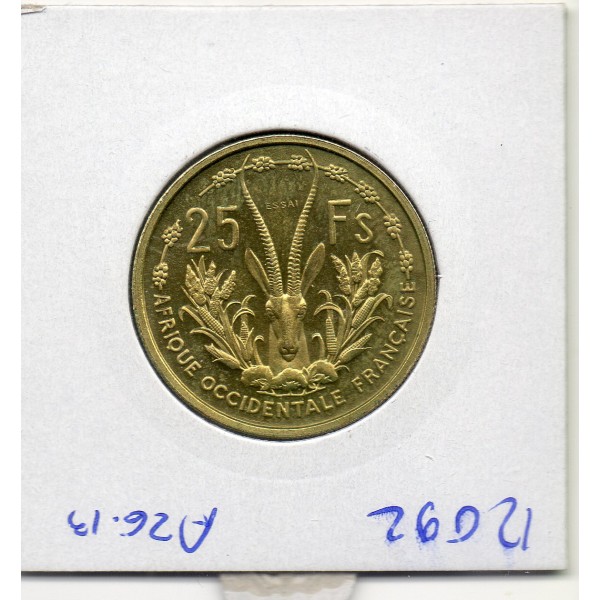 AOF essai 25 Francs 1956 Spl, Lec.17