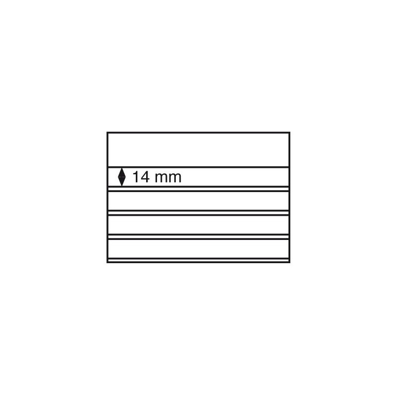 Cartes standard PVC 158x113 mm,4 bandes, noir