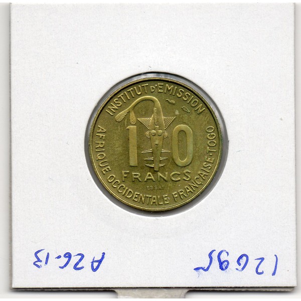 AOF et Togo essai 10 Francs 1957 Spl, Lec.196