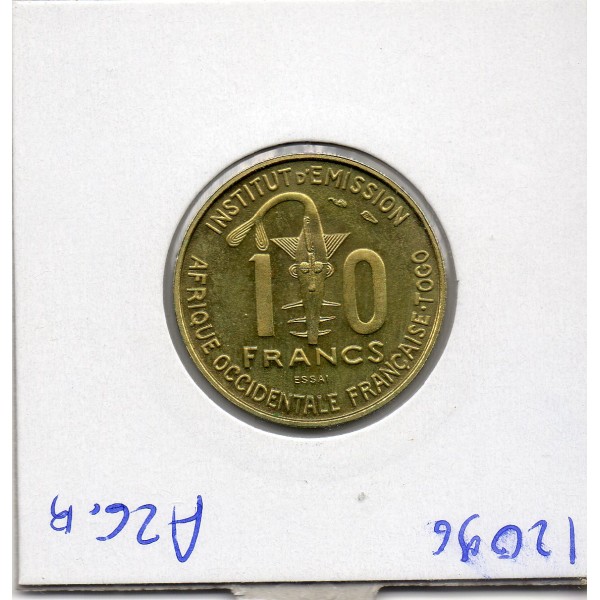 AOF et Togo essai 10 Francs 1957 Spl, Lec.196
