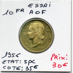 AOF essai 10 Francs 1956 Spl, Lec.15