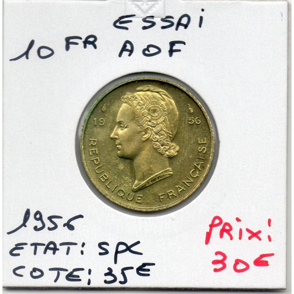 AOF essai 10 Francs 1956 Spl, Lec.15