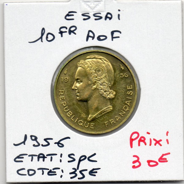 AOF essai 10 Francs 1956 Spl, Lec.15