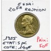 Réunion, essai 20 francs 1955 Spl, Lec.87 République