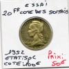 Cote des Somalis essai 20 francs 1952 Spl, Lec.46