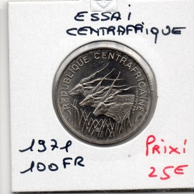 Centrafrique essai 100 francs 1971 Spl, KM.E2