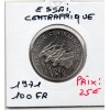 Centrafrique essai 100 francs 1971 Spl, KM.E2