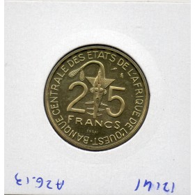 Etats Afrique Ouest essai 25 francs 1970 Spl KM.E5