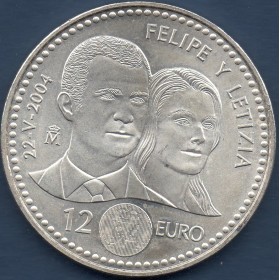 12 Euro Espagne 2004 - Mariage de Felipe et Letizia