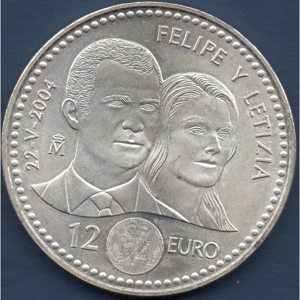 12 Euro Espagne 2004 - Mariage de Felipe et Letizia