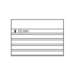 Cartes standard PVC 210x148 mm, 5 bandes, noir