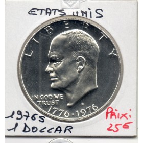 Etats Unis 1 Dollar 1976 S argent FDC, KM.206a Bicentenaire Indépendance