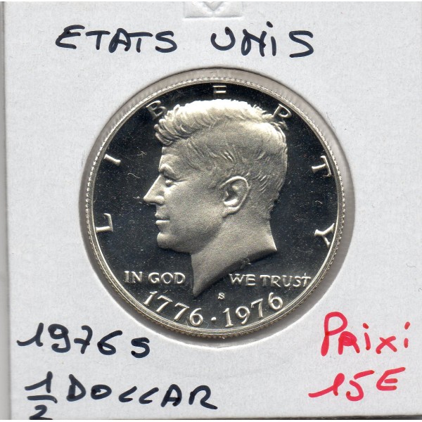 Etats Unis 1/2 Dollar 1976 S argent FDC, KM.205a Bicentenaire Indépendance
