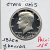 Etats Unis 1/2 Dollar 1976 S argent FDC, KM.205a Bicentenaire Indépendance