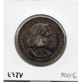 Etats Unis 1/2 Dollar 1892 TTB, KM.117 Colomb
