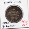 Etats Unis 1/2 Dollar 1892 TTB, KM.117 Colomb