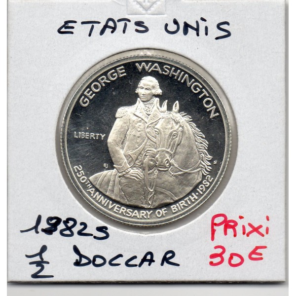 Etats Unis 1/2 Dollar 1982 S Fdc, KM.208 250 ans Washington