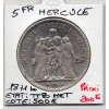 5 francs Hercule 1871 K Bordeaux TTB nettoyée