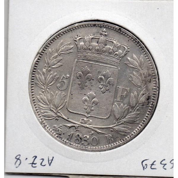 5 francs Charles X 1830 B Rouen TTB-