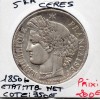 5 francs Cérès 1850 K Bordeaux TTB- nettoyée
